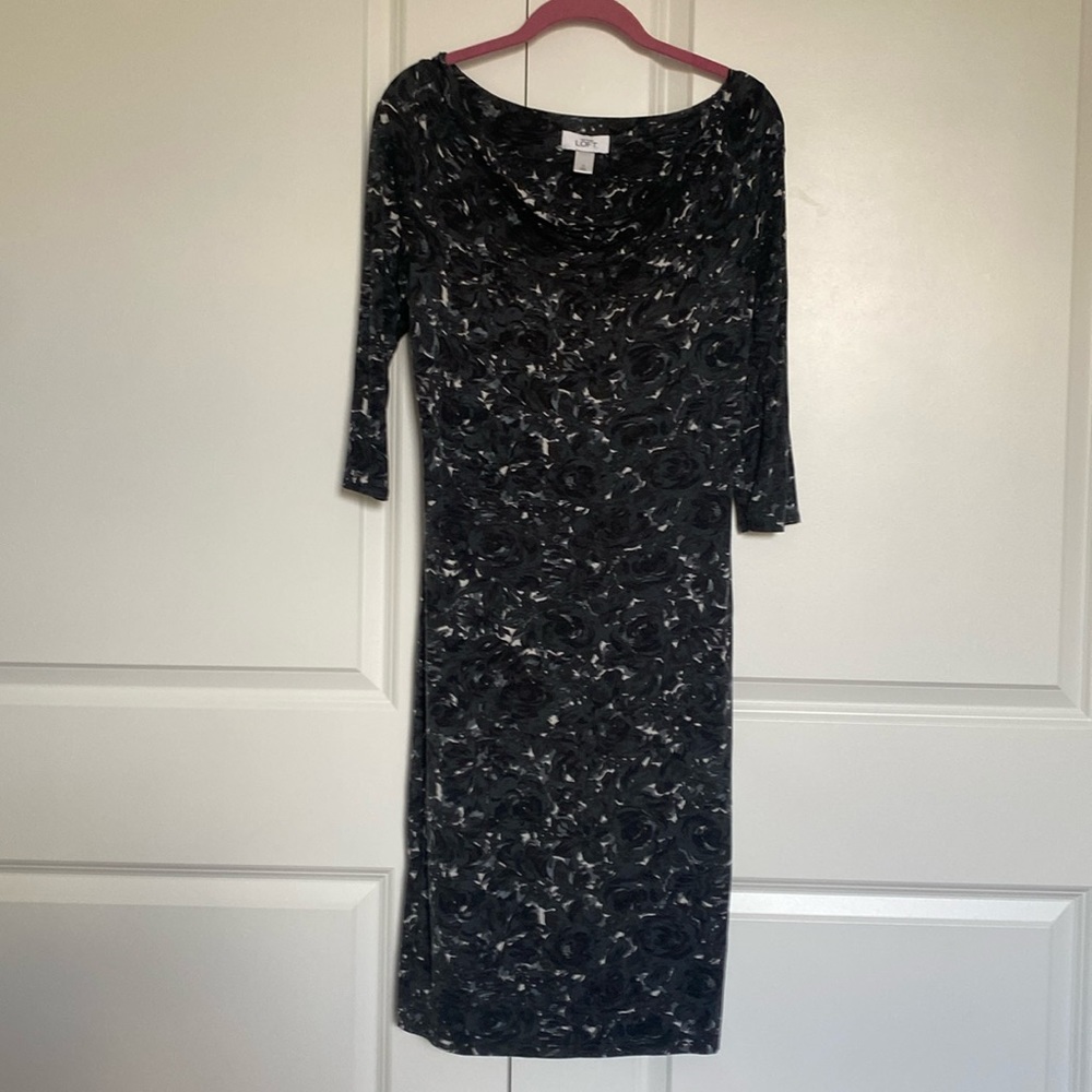 LOFT Cowl Neck Dress‎